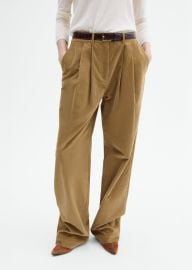 Corduroy Wide Leg Pant - Camel CO at Co