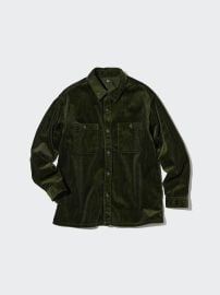 Corduroy Work Long-Sleeve Shirt UNIQLO US at UNIQLO