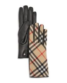 Core Check Gloves at Bloomingdales