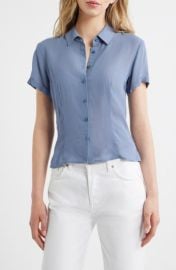 Corin Semi Sheer Button-Up Top at Nordstrom