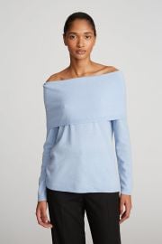 Corin Sweater In Wool and Cashmere at Halston