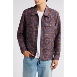 Corridor Qasim Floral Jacquard Zip Jacket at Nordstrom