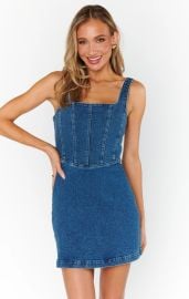 Corset Mini Dress Blue Indigo Show Me Your Mumu at Show Me Your Mumu