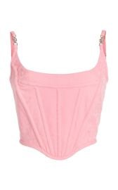 Corseted Wool Bustier Top By Versace at Moda Operandi