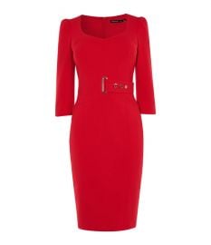 Corsetry Waist Pencil Dress at Karen Millen