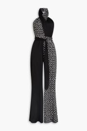 Cort Open Back Printed Jersey Halterneck Jumpsuit at The Outnet