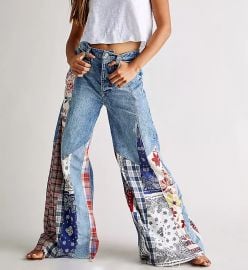 Cortez Pieced Jeans by Free People at Free People