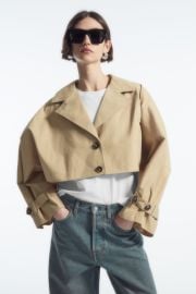 Cos Cropped Hybrid Trench Coat at COS