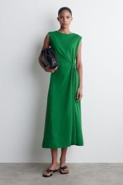 Cos Twist detail midi dress at COS