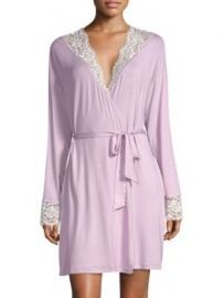 Cosabella - Preta Sleep Lace-Trimmed Robe at Saks Fifth Avenue