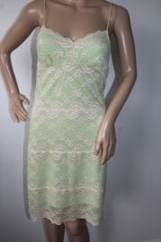 Cosabella Italy Green Mix Lace Slip Dress Chemise Y2K Chick Sexy Size S/M at eBay