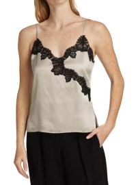 Cosette Lace Trim Silk Camisoleby Cami NYC at Saks Off 5th