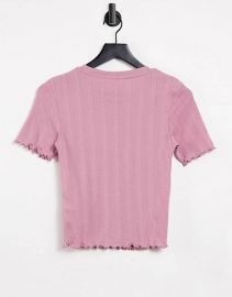 Cotton:On pointelle tee in pink at ASOS