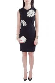 Cotton Applique Detail Sleeveless Pencil Dress by Stella McCartney at The Luxury Closet