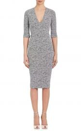 Cotton-Blend Belted Sheath Dress by Victoria Beckham at Barneys