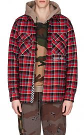 Cotton-Blend Flannel Shirt at Barneys