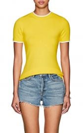 Cotton-Blend Short-Sleeve Sweater at Barneys