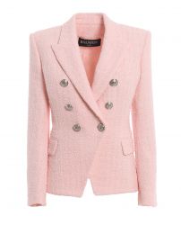 Cotton Blend Tweed Blazer by Balmain at Farfetch