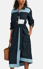 Cotton Chambray Belted Shirtdress at Barneys