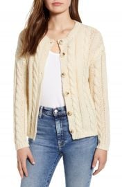 Cotton Emporium Cable Cardigan   Nordstrom at Nordstrom