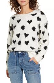 Cotton Emporium Heart Sweater at Nordstrom Rack