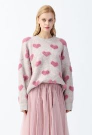 Cotton Emporium Heart Sweater at Chic Wish