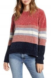 Cotton Emporium Stripe Chenille Sweater   Nordstrom at Nordstrom