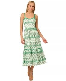 Cotton Eyelet Midi Dress at Macys