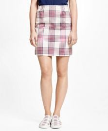 Cotton Large Plaid Skirt by Brooks Brothers at Brooks Brothers