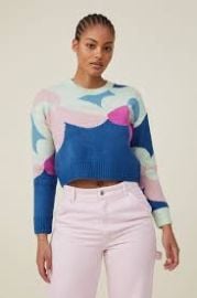 Cotton On Flower graphic sweater at Macys