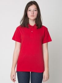 Cotton Pique Tennis Shirt at American Apparel