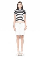 Cotton Rib Cropped Tee at Alexander Wang