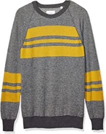 Cotton Silk Long Sleeve Crew Neck Sweater at Amazon