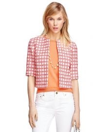 Cotton Three Quarter Sleeve Jacket at Brooks Brothers