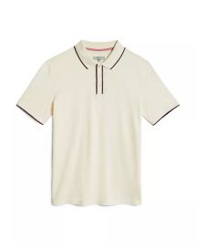 Cotton Tipped Textured Polo at Bloomingdales