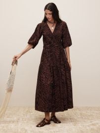 Cotton Wrap Dress at Banana Republic