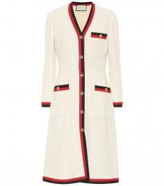 Cotton-blend tweed coat at Mytheresa