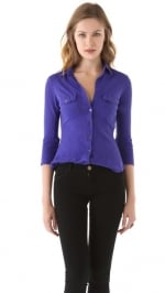 Cotton button front shirt by James Perse at Shopbop