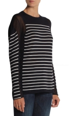 Cotton striped pullover by T by Alexander Wang at The Outnet