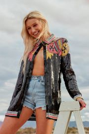 Country Star Sequin Embellished Shirt at Nasty Gal