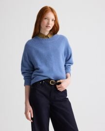 Country blue Boy Crewneck Sweater in Italian Cashmere TWP at TWP