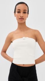 Courrèges Buckle Knit Bustier Top | Shopbop at Shopbop