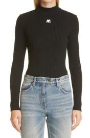 Courrèges Mock Neck Sweater at Nordstrom