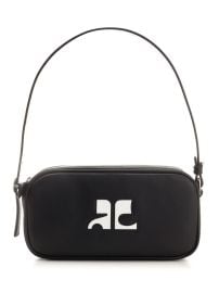 Courr ges Reedition Baguette Bag in Black at Cettire