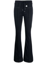 Courrges Drawstring Flared Trousers Blue at Farfetch