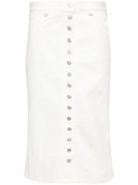 Courrges low-rise Midi Denim Skirt - Farfetch at Farfetch