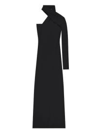 Courrges one-shoulder Maxi Dress Black at Farfetch