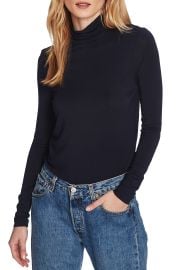 Court & Rowe Stretch Jersey Turtleneck Top in Varsity Blue at Nordstrom  at Nordstrom