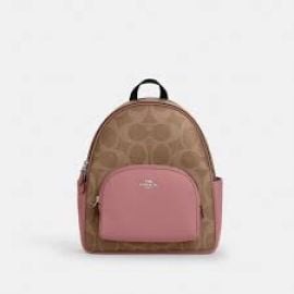 Court Backpack In Maxi Signature Canvas at Coach