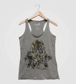 Couth Clothing Tiger Women Tank Top with Gold Foil  at Etsy